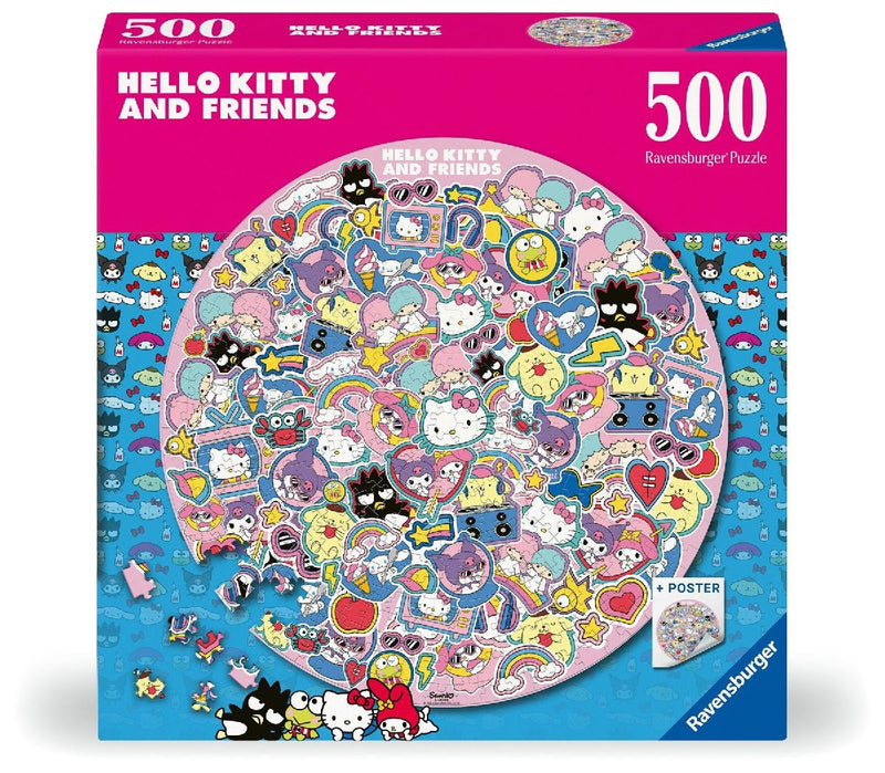 Erwachsenenpuzzle 500 Teile - Hello Kitty and Friends