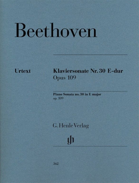 Beethoven, Ludwig van - Klaviersonate Nr. 30 E-dur op. 109
