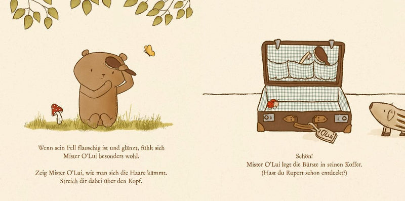 Mister O'Lui packt das Glück in seinen Koffer (Innenansicht)