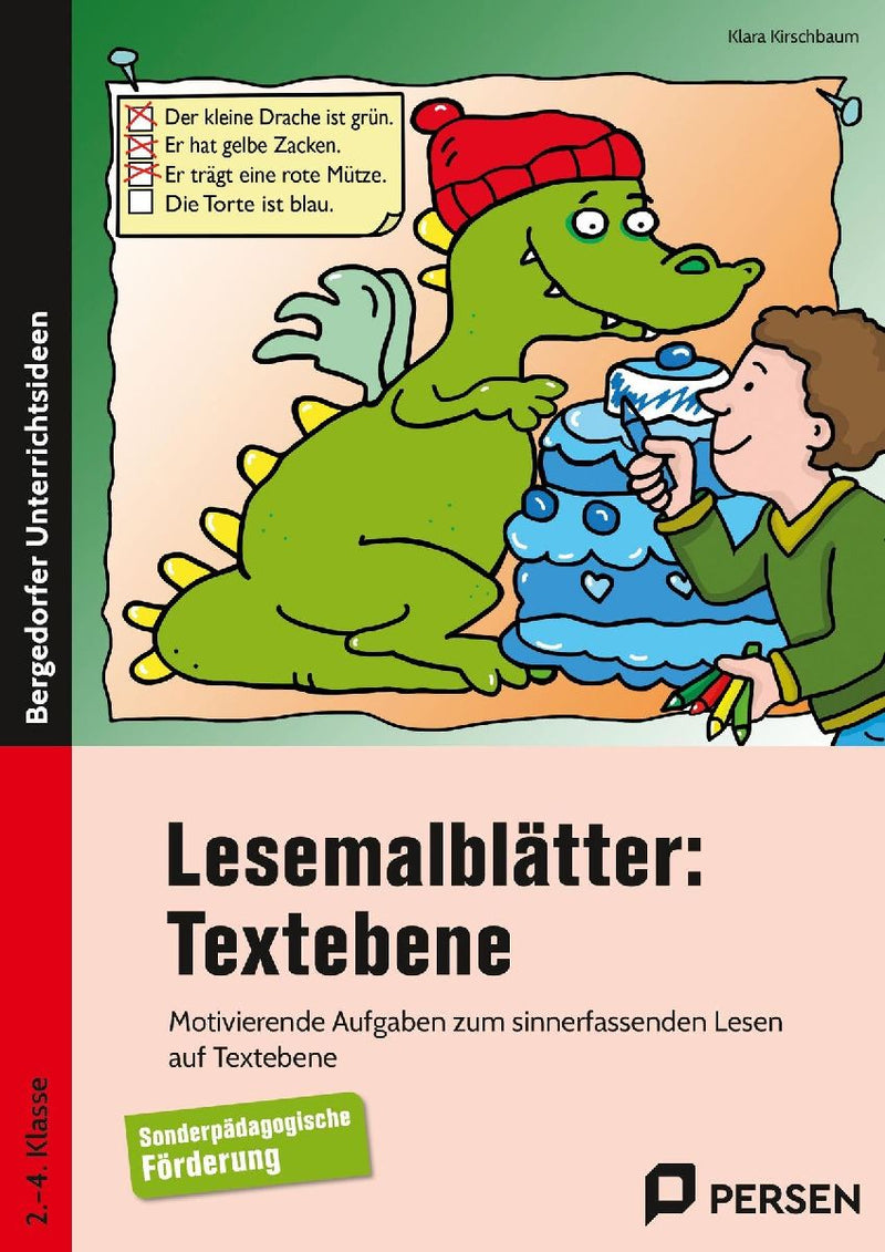 Lesemalblätter: Textebene