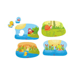 4 erste Puzzles - Tierkinder (Innenansicht)
