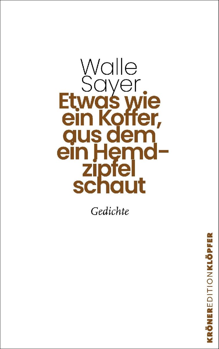 Etwas wie ein Koffer, aus dem ein Hemdzipfel schaut