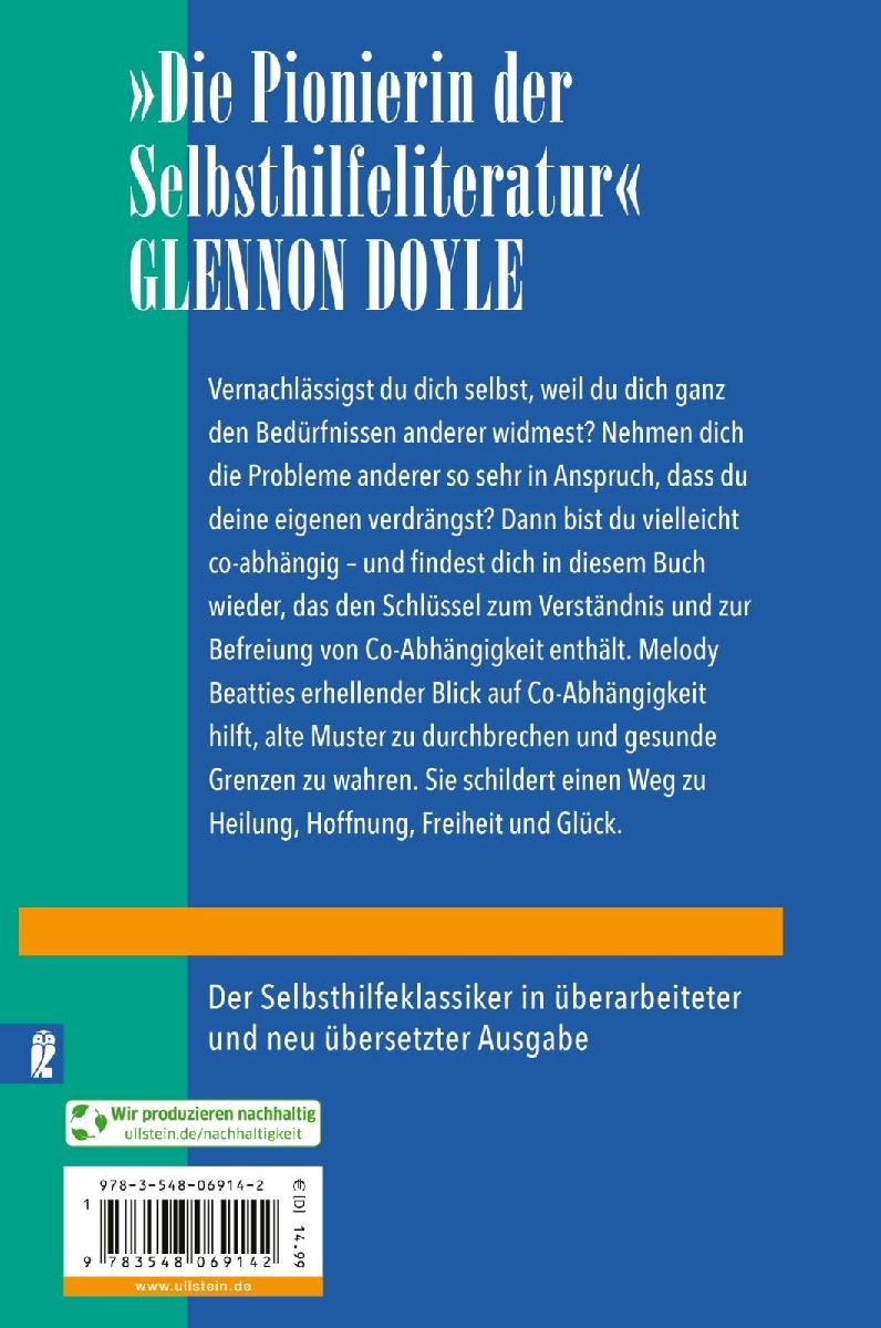 Schluss mit der Co-Abhängigkeit (Rückseite)