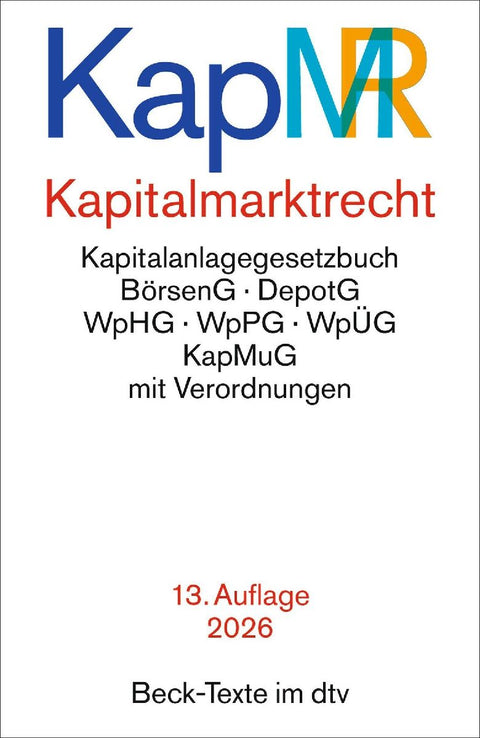 Kapitalmarktrecht. KapMR