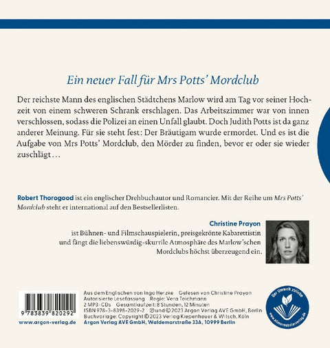 Mrs Potts' Mordclub und der tote Bräutigam