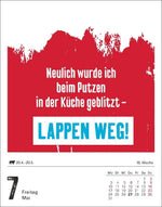 Lange Rede kurzer Gin Tagesabreißkalender 2027 - Der Sprüche-Kalender