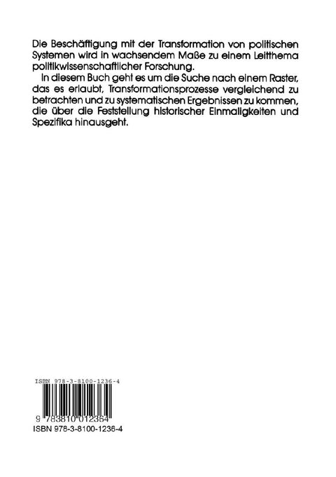Stabilität und Transformation politischer Systeme
