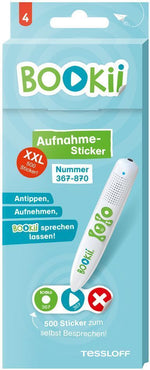 504 BOOKii® Aufnahme-Sticker neutral Paket 4, Nr. 367-870