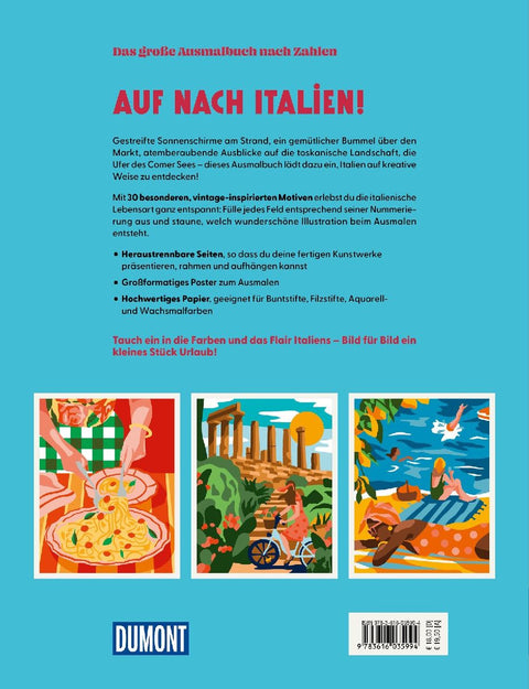 Italien - Das große Ausmalbuch nach Zahlen
