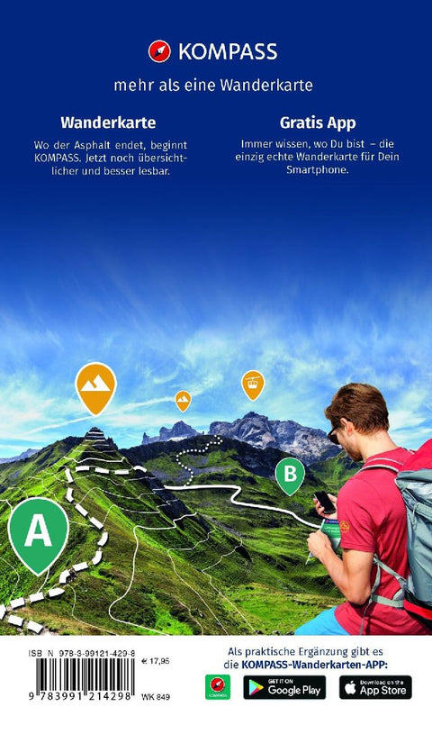 KOMPASS Wanderkarten-Set 849 Münsterland (3 Karten) 1:50.000