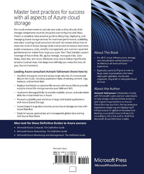 Microsoft Azure Storage: The Definitive Guide