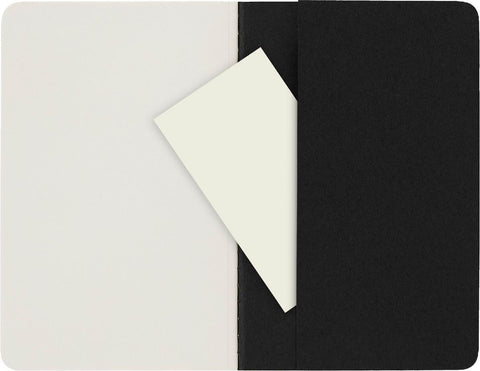 Moleskine Cahier pocket blanko schwarz DIN A6. 3er Pack