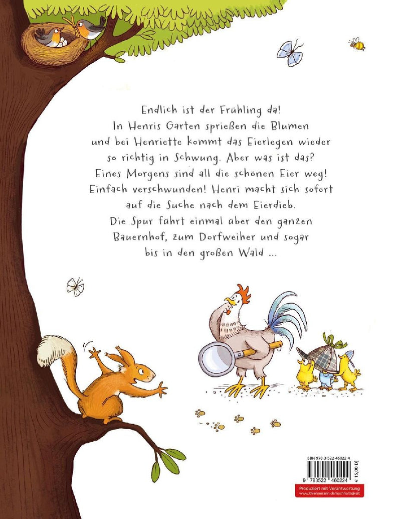 Henri und Henriette 4: Die Eier sind weg! (Rückseite)