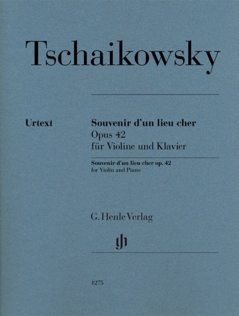 Souvenir d'un lieu cher op. 42 for Violine and Piano