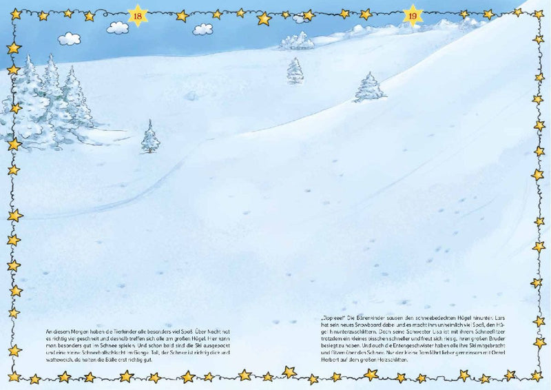 Mein Sticker-Adventskalender (Innenansicht)