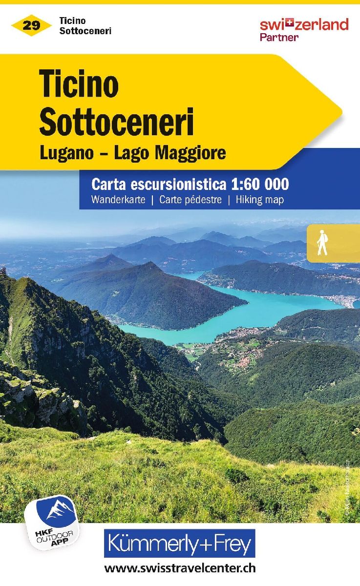 KuF Schweiz Wanderkarte 29 Tessin Süd - Sottoceneri 1 : 60 000