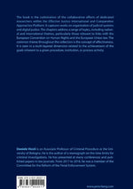 Effective Justice. International and Comparative Approaches (Rückseite)