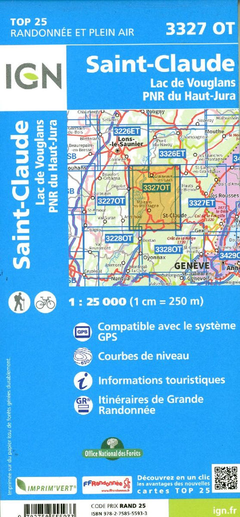 3327OT St-Claude.Lac de Vouglans.PNR du Haut Jura