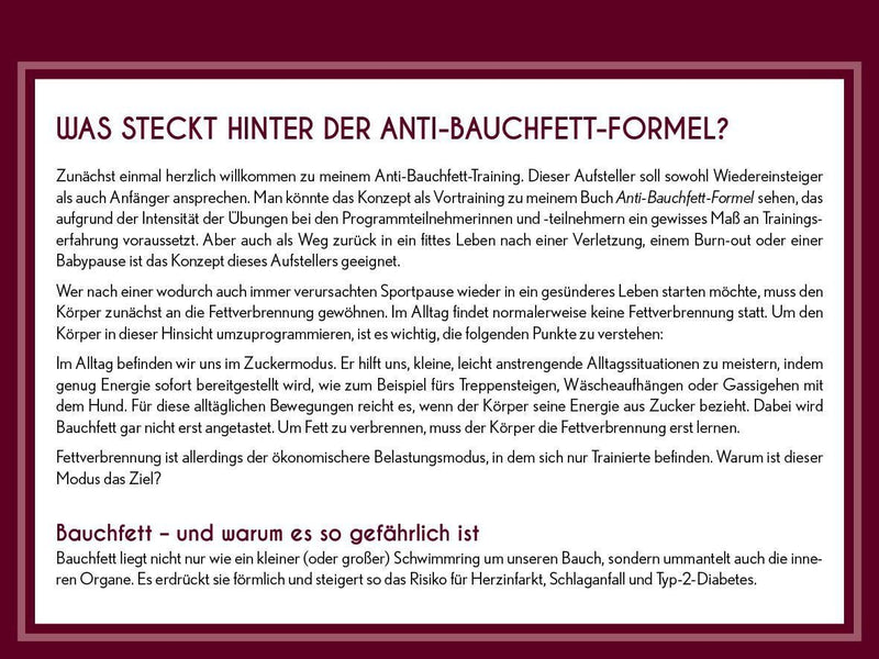 Anti-Bauchfett-Formel (Innenansicht)