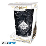 HARRY POTTER - Large Glass - 400ml - Marauder's map - Matte (Innenansicht)