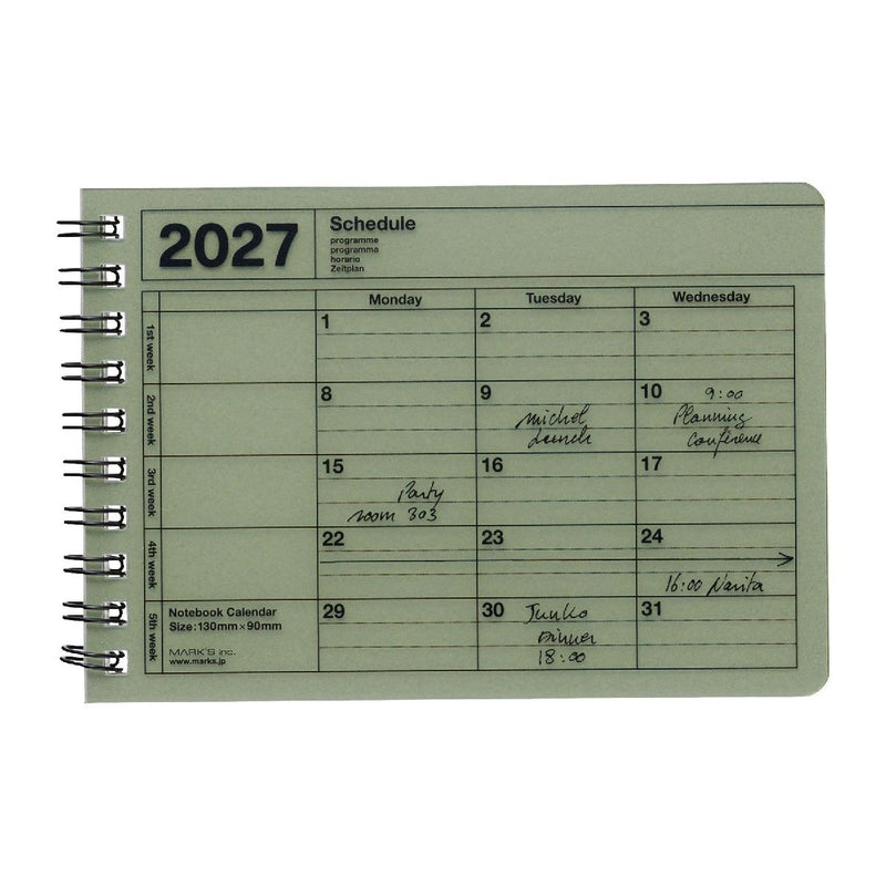 MARK'S 2027 Notebook Calendar XS // Khaki