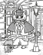 Literary Cats Coloring Book