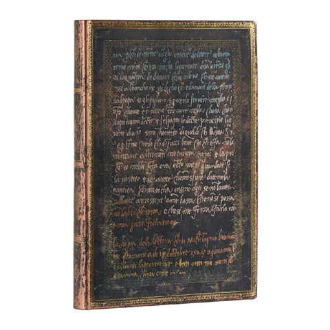 Michelangelo, Handwriting MIDI Lined Softcover Journal, 176pg, 100gsm by Paperblanks (Embellished Manuscripts Collection)