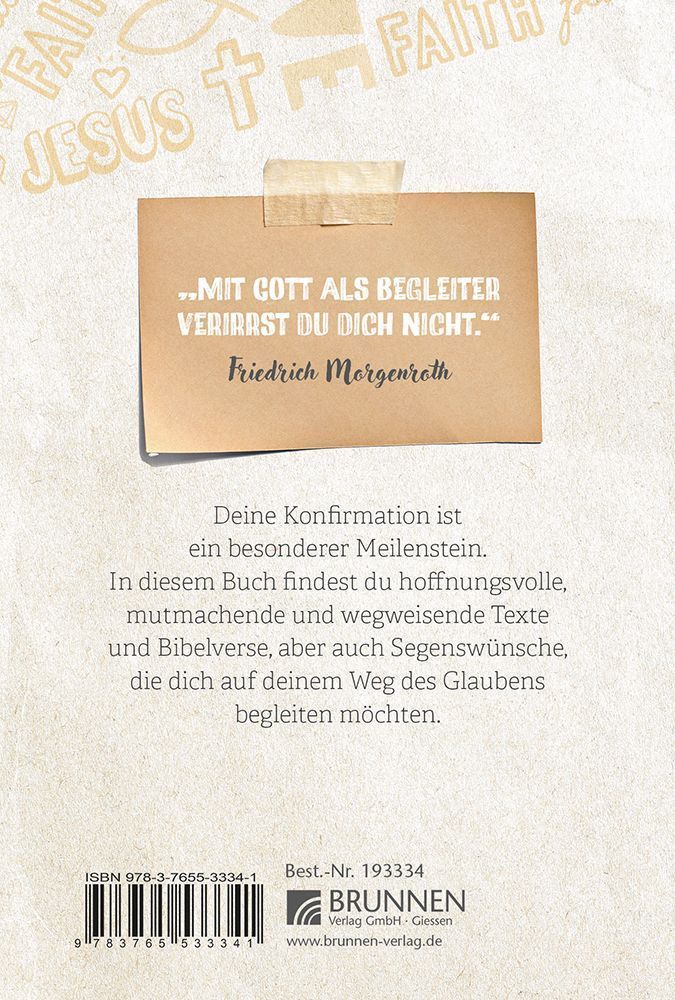 Auf all deinen Wegen - Aufstellbuch (Rückseite)