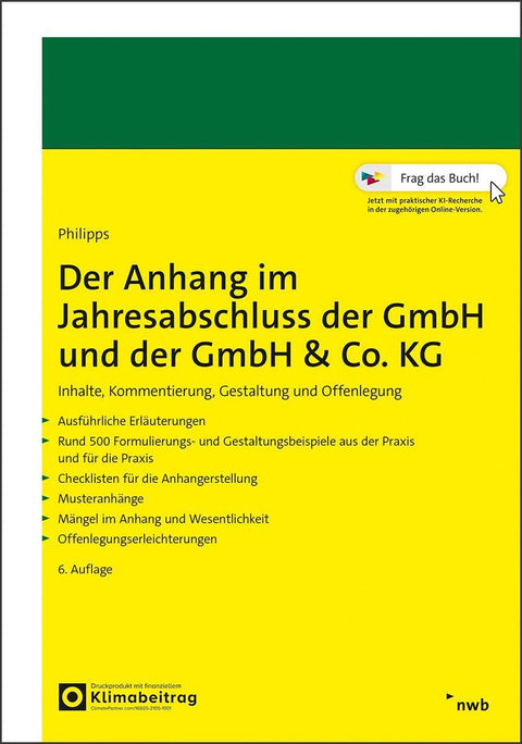 Der Anhang im Jahresabschluss der GmbH und der GmbH & Co. KG