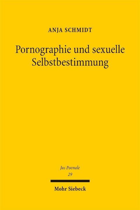 Pornographie und sexuelle Selbstbestimmung