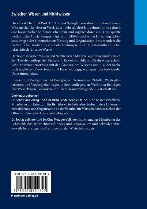 Zwischen Wissen und Nichtwissen