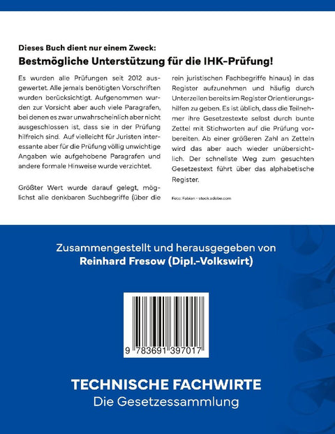 Technische Fachwirte - Gesetzessammlung