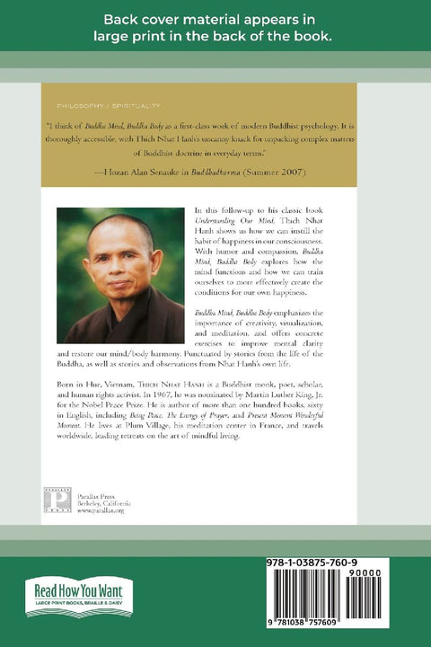 Buddha Mind, Buddha Body [Standard Large Print 16 Pt Edition]