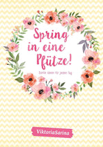 Spring in eine Pfütze