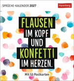Positive-Sprüche-Kalender Postkartenkalender 2027 - mit 53 Postkarten