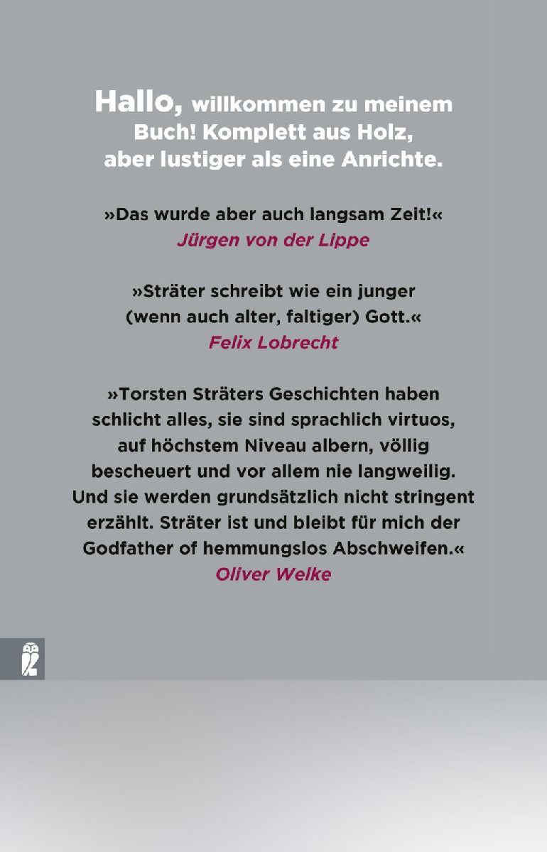 Es ist nie zu spät, unpünktlich zu sein (Rückseite)