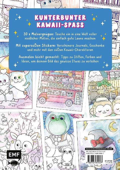 Die Kawaii-Ausmal-Party - 30 herzig-süße Motive ausmalen