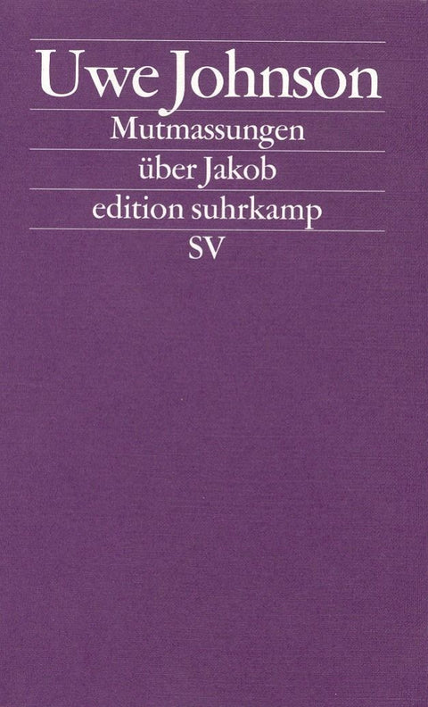Mutmassungen über Jakob