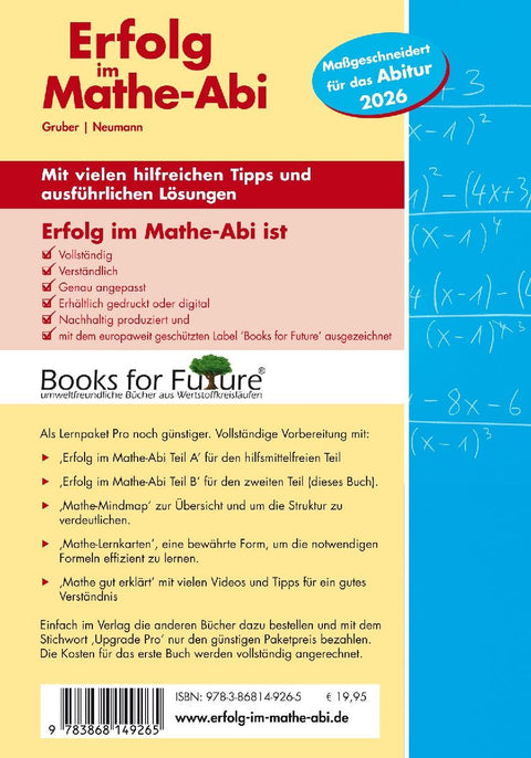 Erfolg im Mathe-Abi 2026 Leistungsfach Teil B Baden-Württemberg