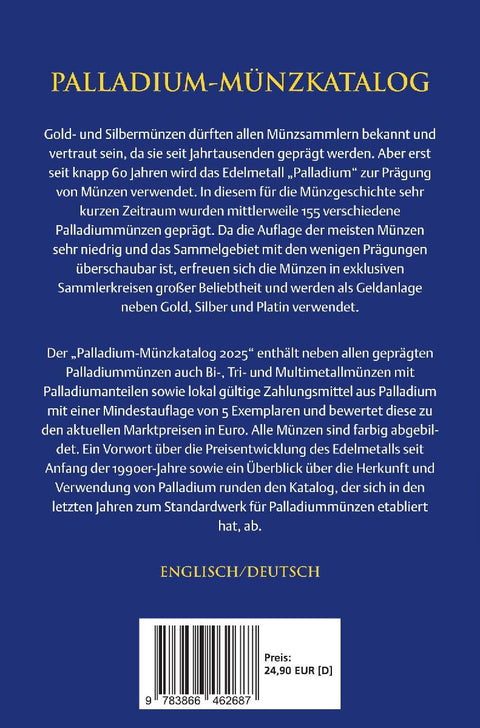 Palladium-Münzkatalog