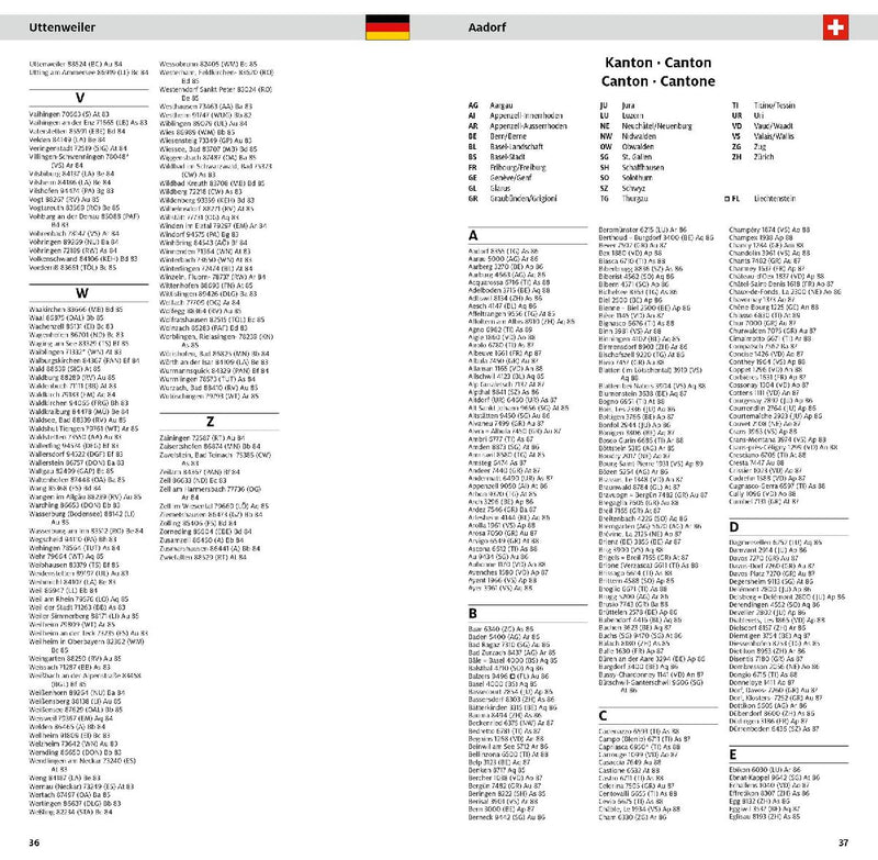 ADAC Länderkarte Alpen 1:750.000 (Innenansicht)