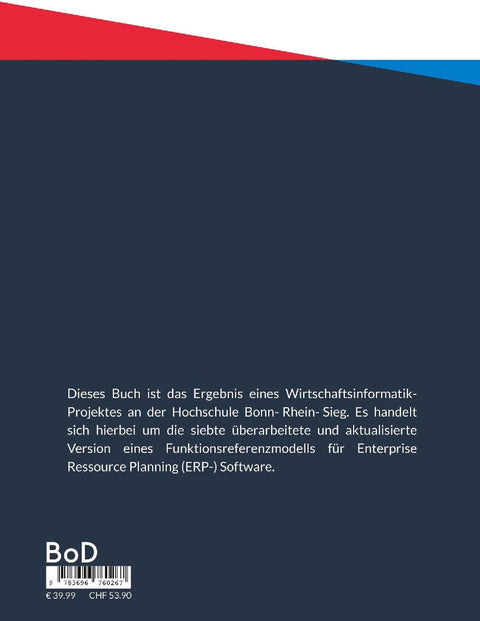 Funktionsreferenzmodell für Enterprise Resource Planning (ERP-) Software (Version 7.0)