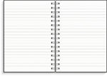 Burde Notizbuch A5 schwarz/silber (Innenansicht)