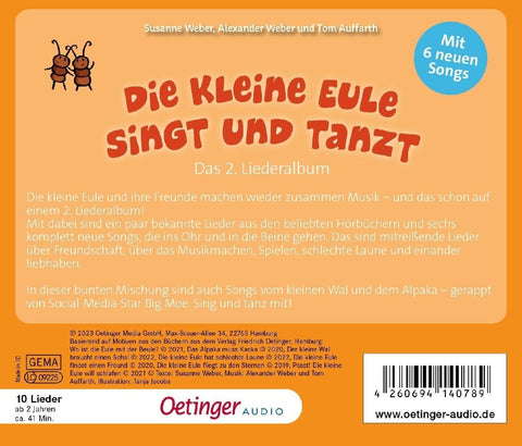Die kleine Eule singt und tanzt. Das 2. Liederalbum