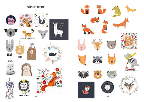 Bullet Journal Stickerbuch - Tiere: 600 Tiere aus aller Welt - von süß bis exotisch