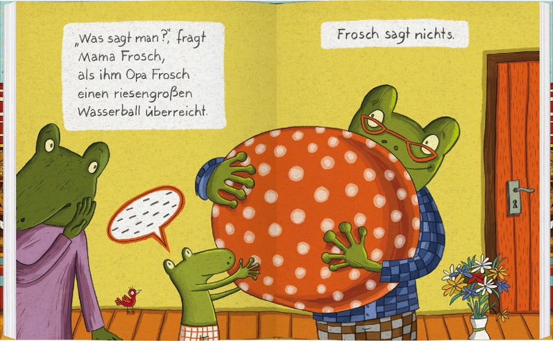 Sag mal DANKE, du Frosch! (Innenansicht)