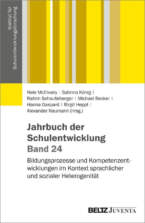 Jahrbuch der Schulentwicklung. Band 24