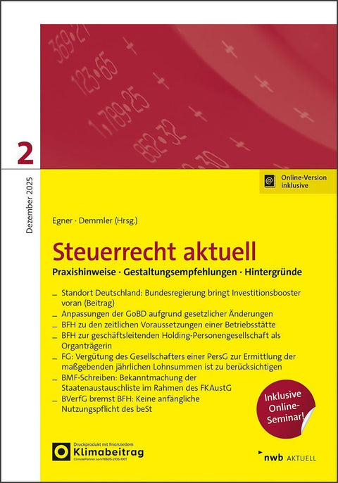 NWB Steuerrecht aktuell 2/2025
