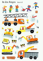 Meine Baustellen-Stickerwelt: Bagger, Kräne, Traktoren, Laster