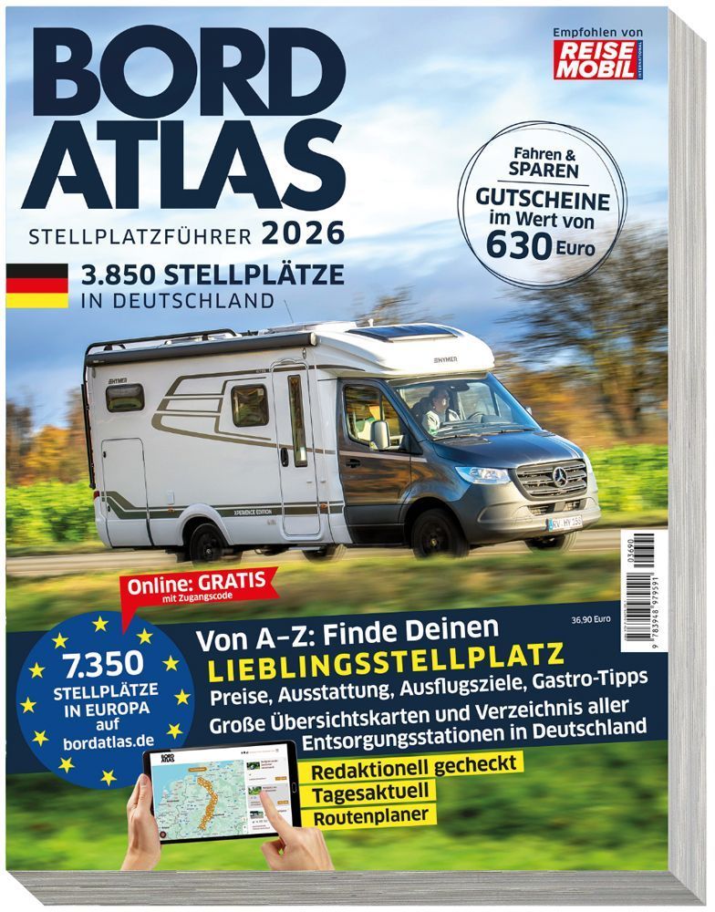 Bordatlas Stellplatzführer 2026